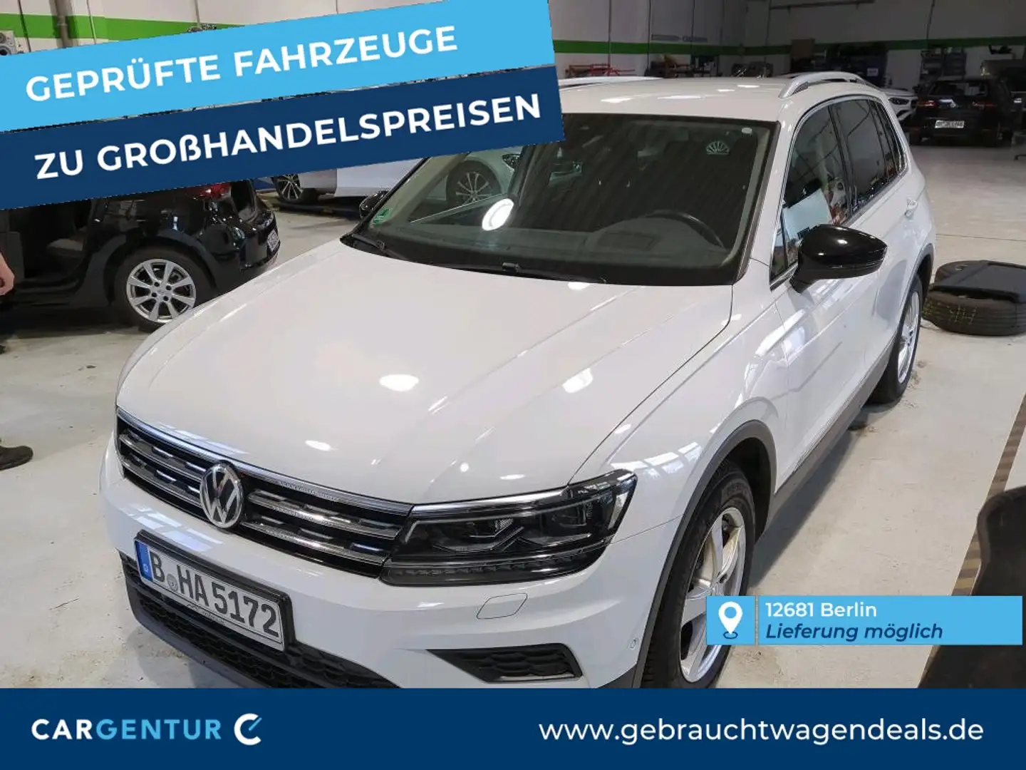 Volkswagen Tiguan 1.5 TSI IQ.DRIVE StHz ACC HuD Navi Weiß - 1