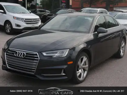 Gray 2019 Audi A4 Sedan Automatic