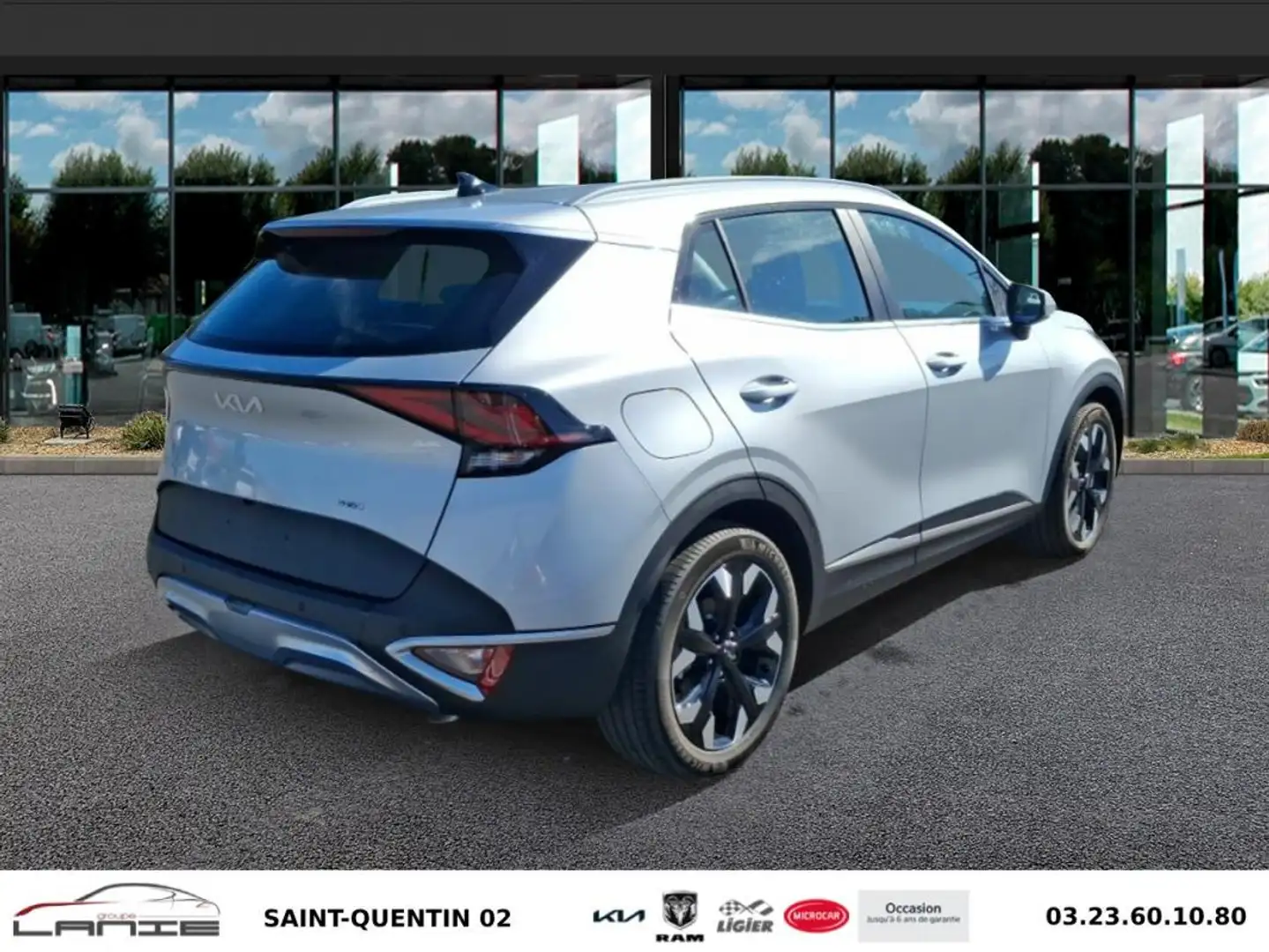Kia Sportage 1.6 T-GDi 265ch ISG Hybride Rechargeable BVA6 4x4  Gris - 2