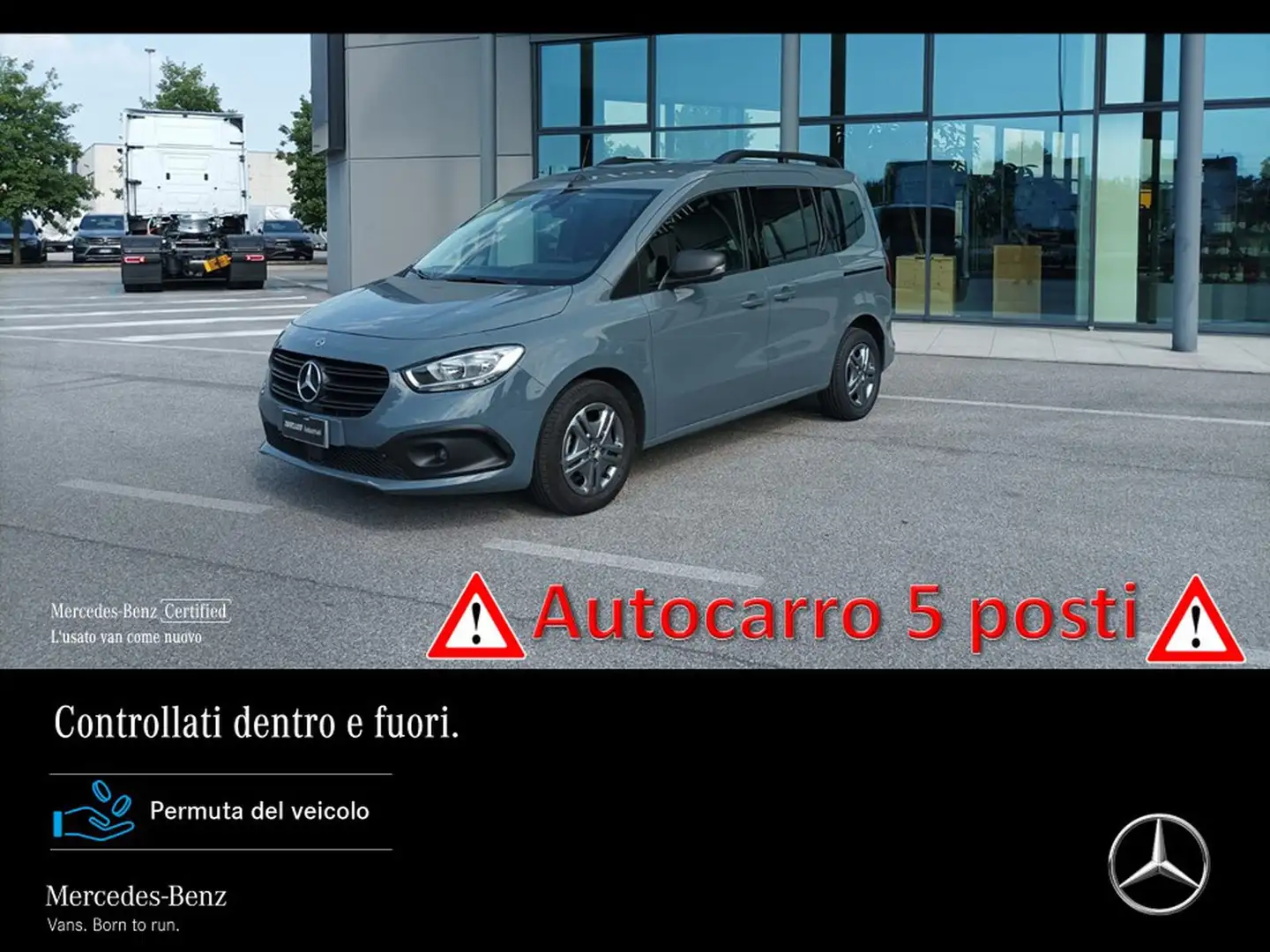 Mercedes-Benz Citan tourer long 110 cdi pro Grigio - 1