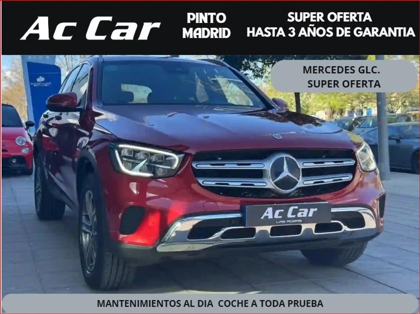 Mercedes-Benz GLC 220 d 4MATIC Rouge - 1