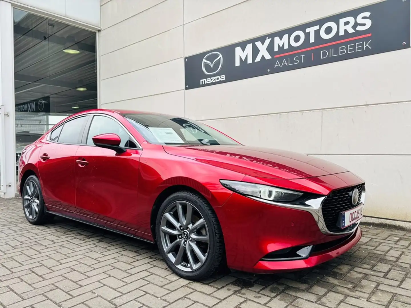 Mazda 3 122pk Mild Hybrid Skycruise * FULL OPTION Rood - 1