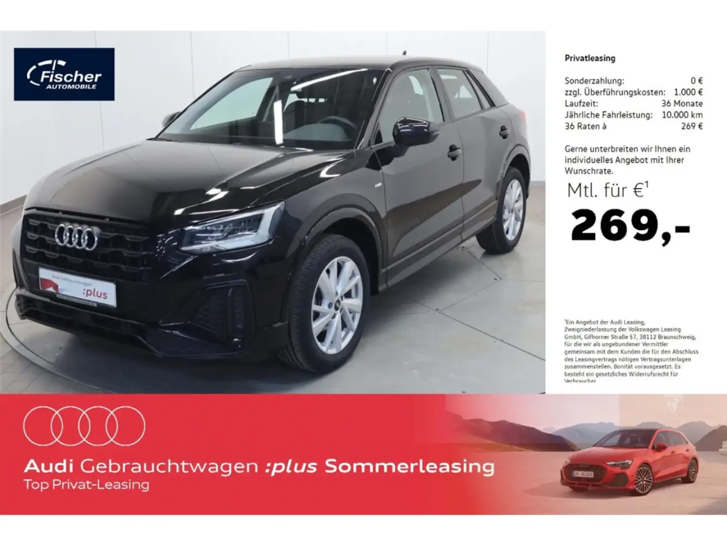 Audi Q2 35 TFSI S line S-Tronic AHK/NAV/LED/RFK/SH Nero - 1