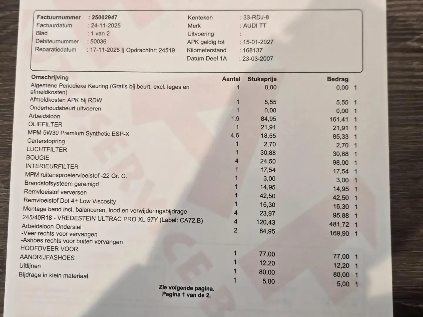 Audi TT Roadster 2.0 TFSI / 200 Pk / Navi / Airco / Elek D Gris - 2