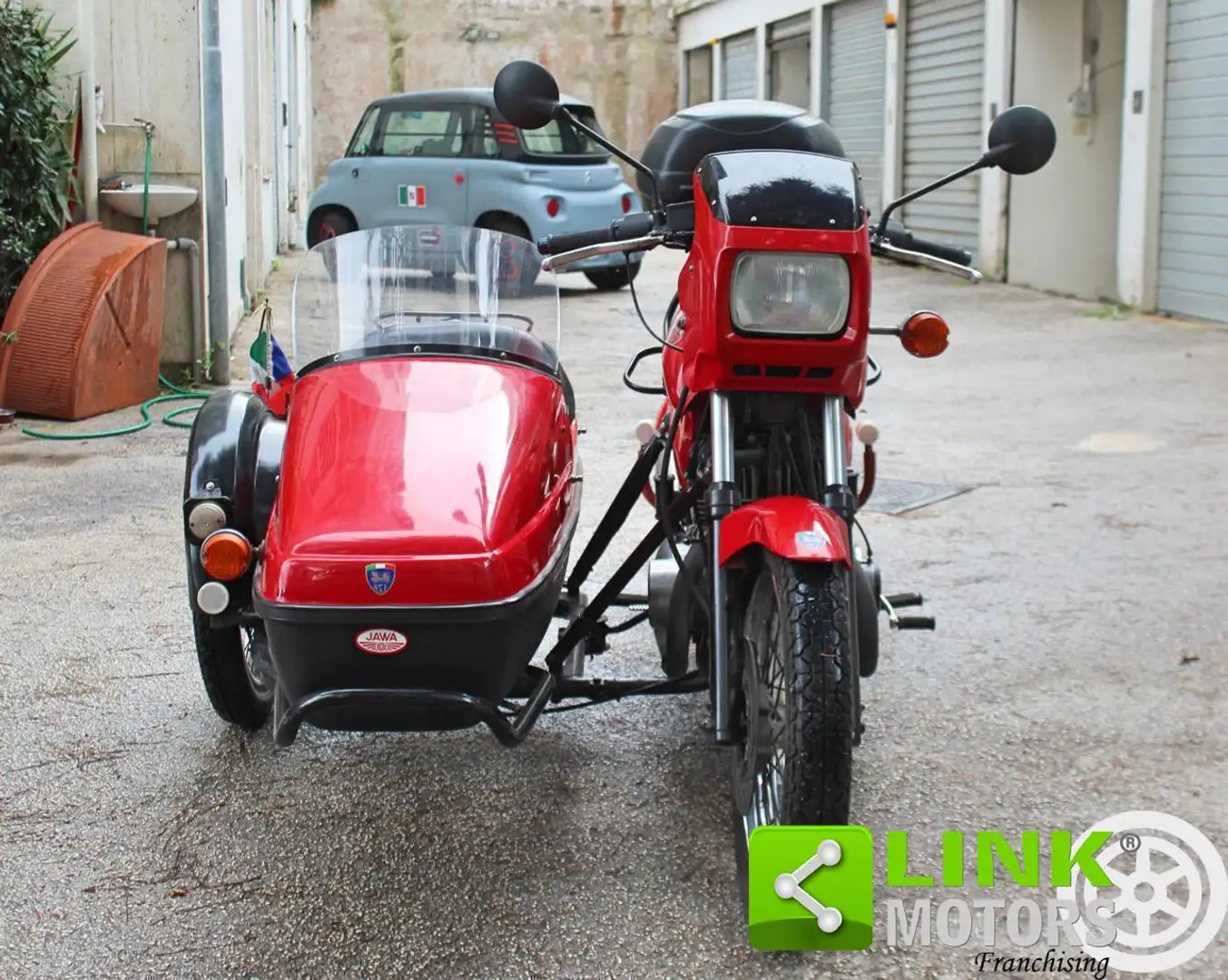 Jawa 350 Sidecar + carrellino Rosso - 2
