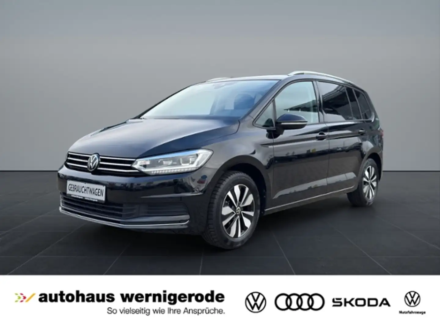 Volkswagen Touran 1.5TSI DSG Matrix/AHK/Navi/ACC/App Schwarz - 1