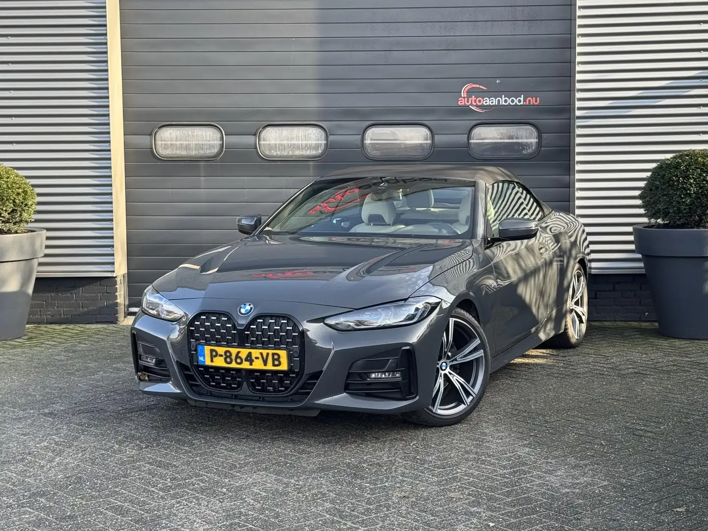 BMW 420 4-serie Cabrio 420d High Executive M-Sport | Camer Grijs - 1