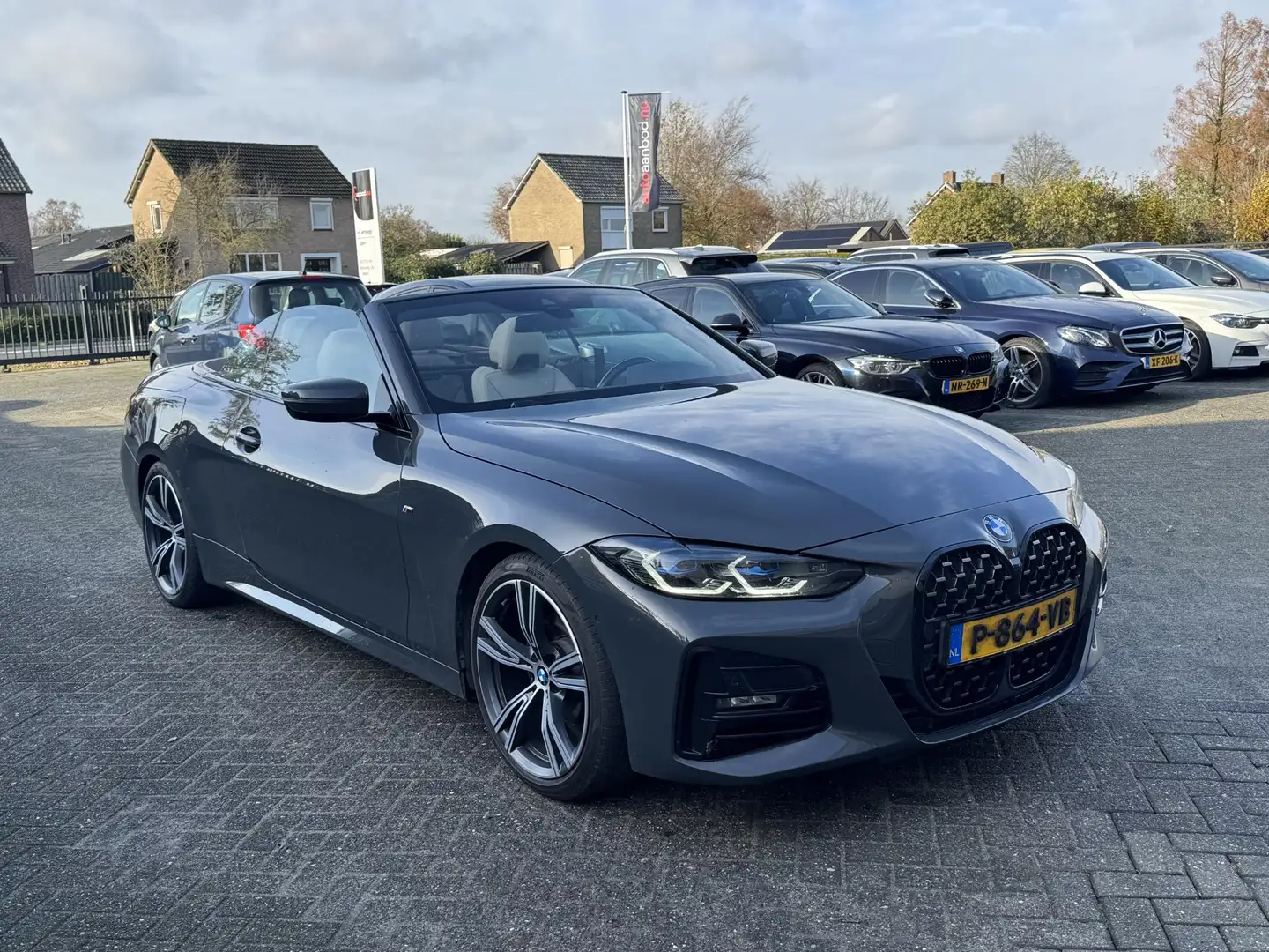 BMW 420 4-serie Cabrio 420d High Executive M-Sport | Camer Grijs - 2