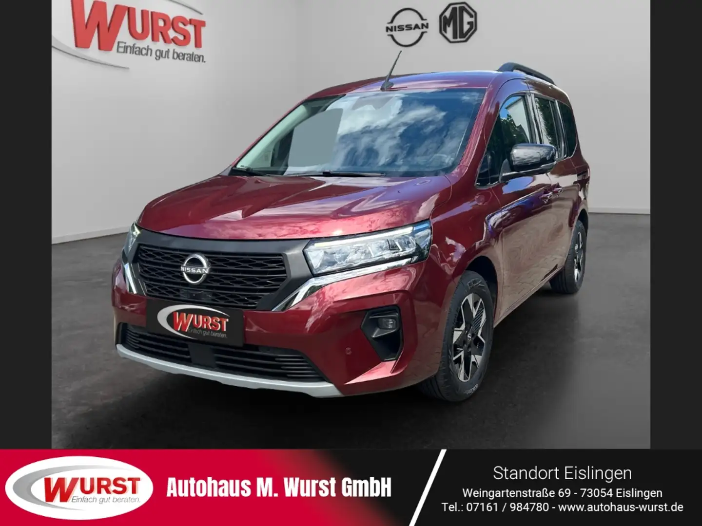 Nissan Townstar Kombi L1 Tekna Navi 360Grad Kamera Leder Sitzheizu Rouge - 1
