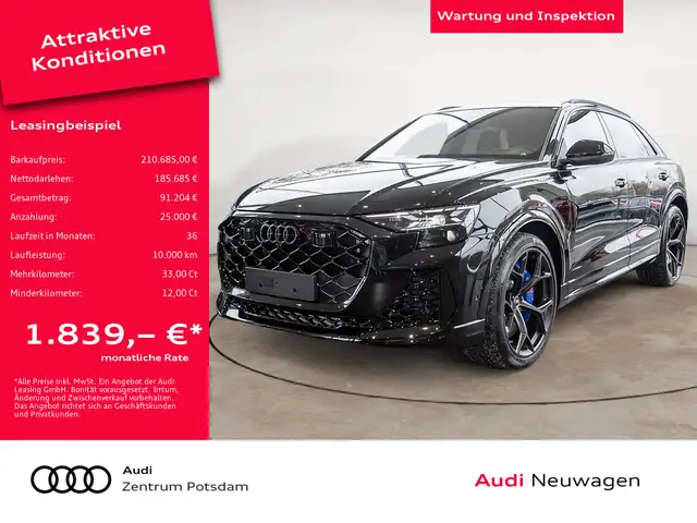 Audi RS Q8 SUV performance 360° B&O LASER STANDHZ