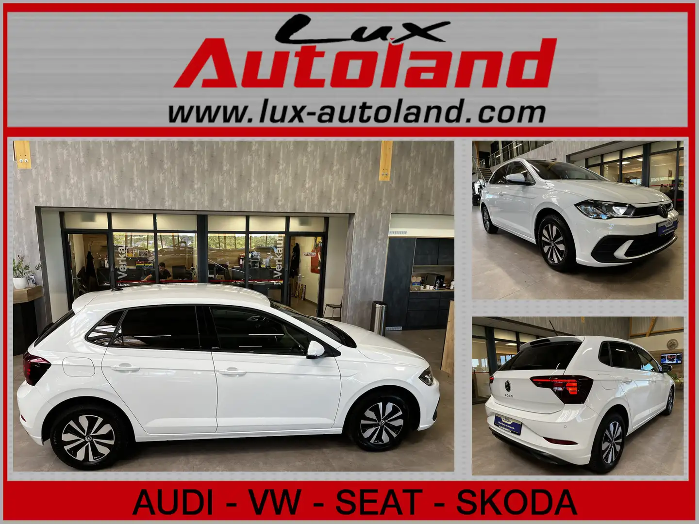 Volkswagen Polo Move 1.0 TSI DSG App LED Shzg ACC Climatro Blanc - 1