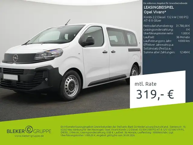 2026 Opel Vivaro in White for sale