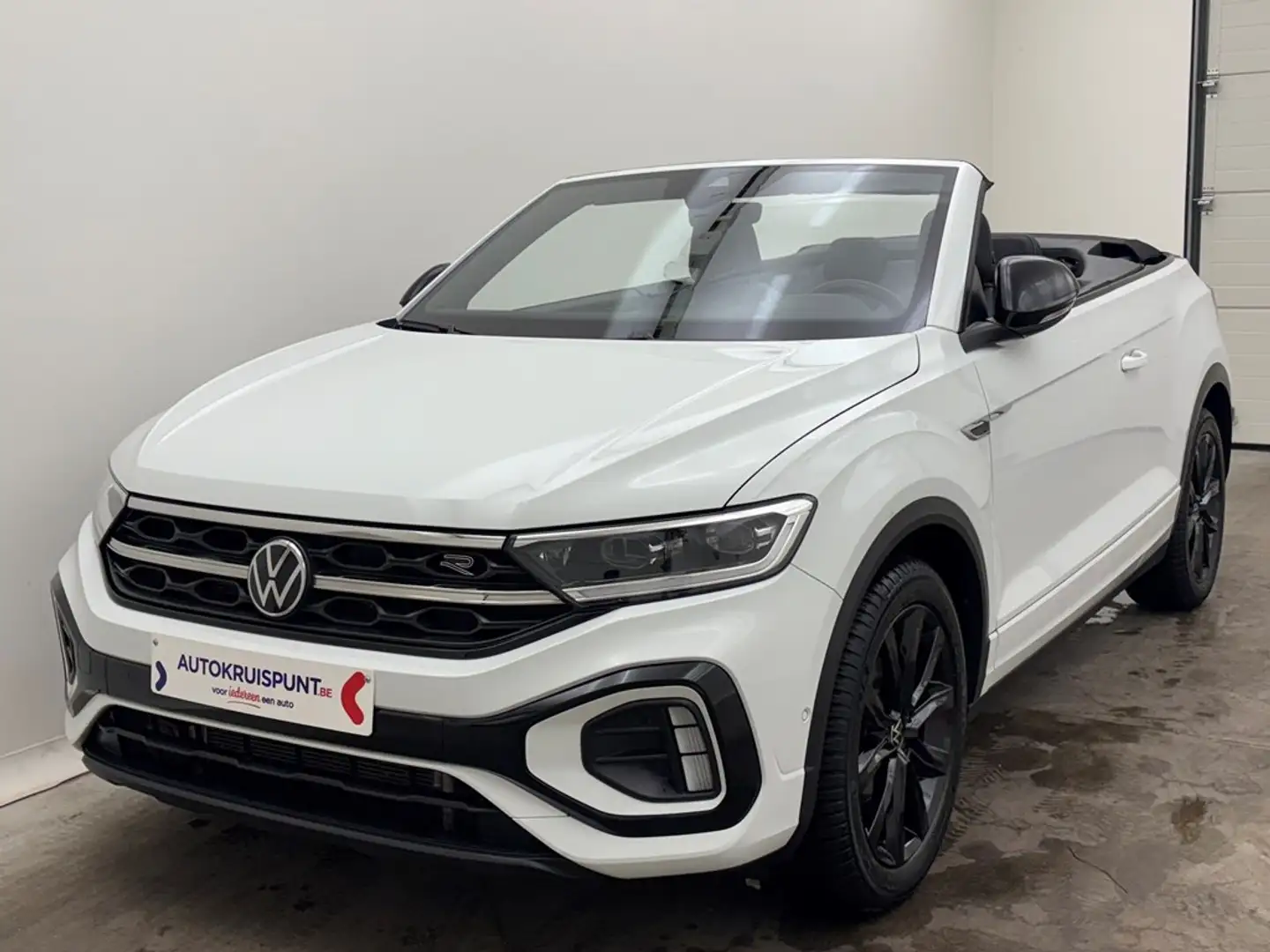 Volkswagen T-Roc 1.5Tsi DCSG R-Line Cabrio GPS Verw.Zetels Dig.Airc Wit - 1