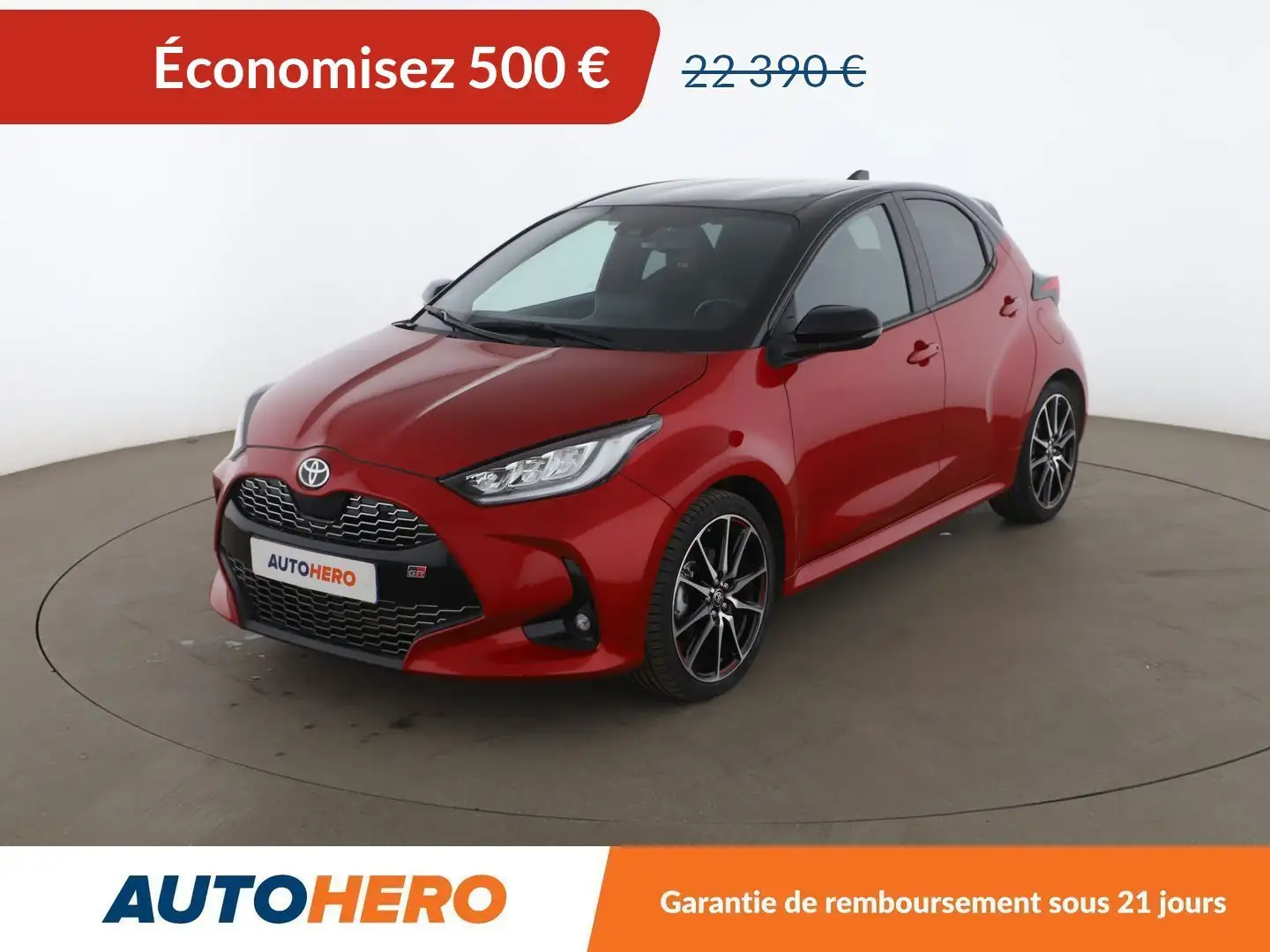 Toyota Yaris 1.5 Hybrid GR Sport Rouge - 1