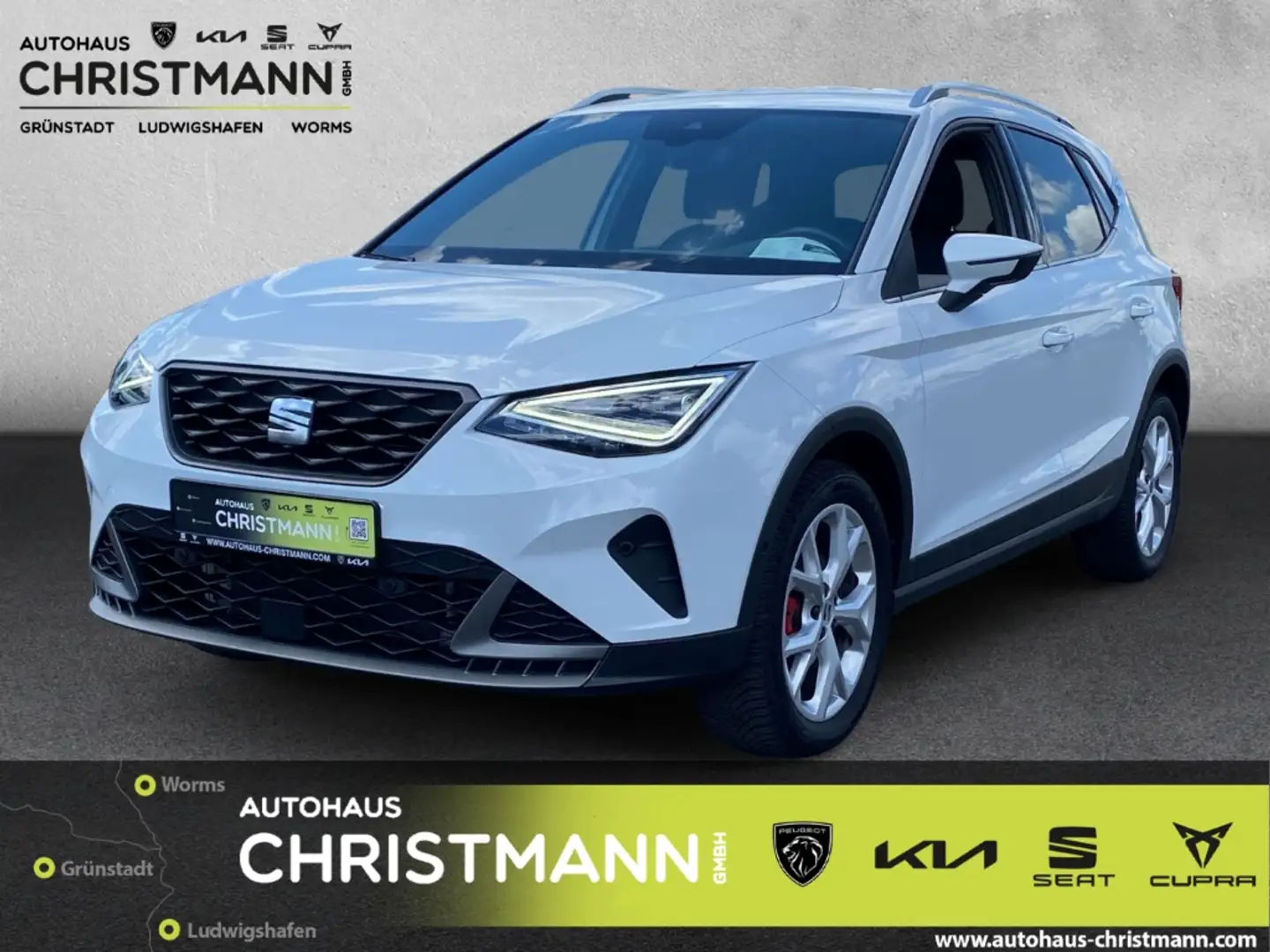 SEAT Arona FR 1.5 TSI*NAVI*PDC*CAM*Allwetterreifen*Full-Link Blanco - 1