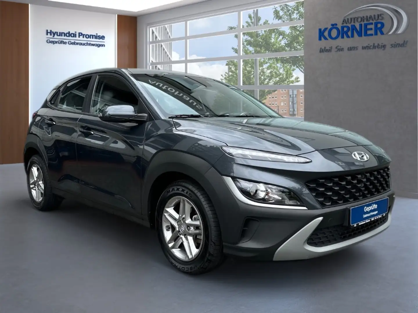 Hyundai KONA 1.0 T-GDI Automatik *SITZHZ*CAM*KLIMA*DAB* Grau - 1