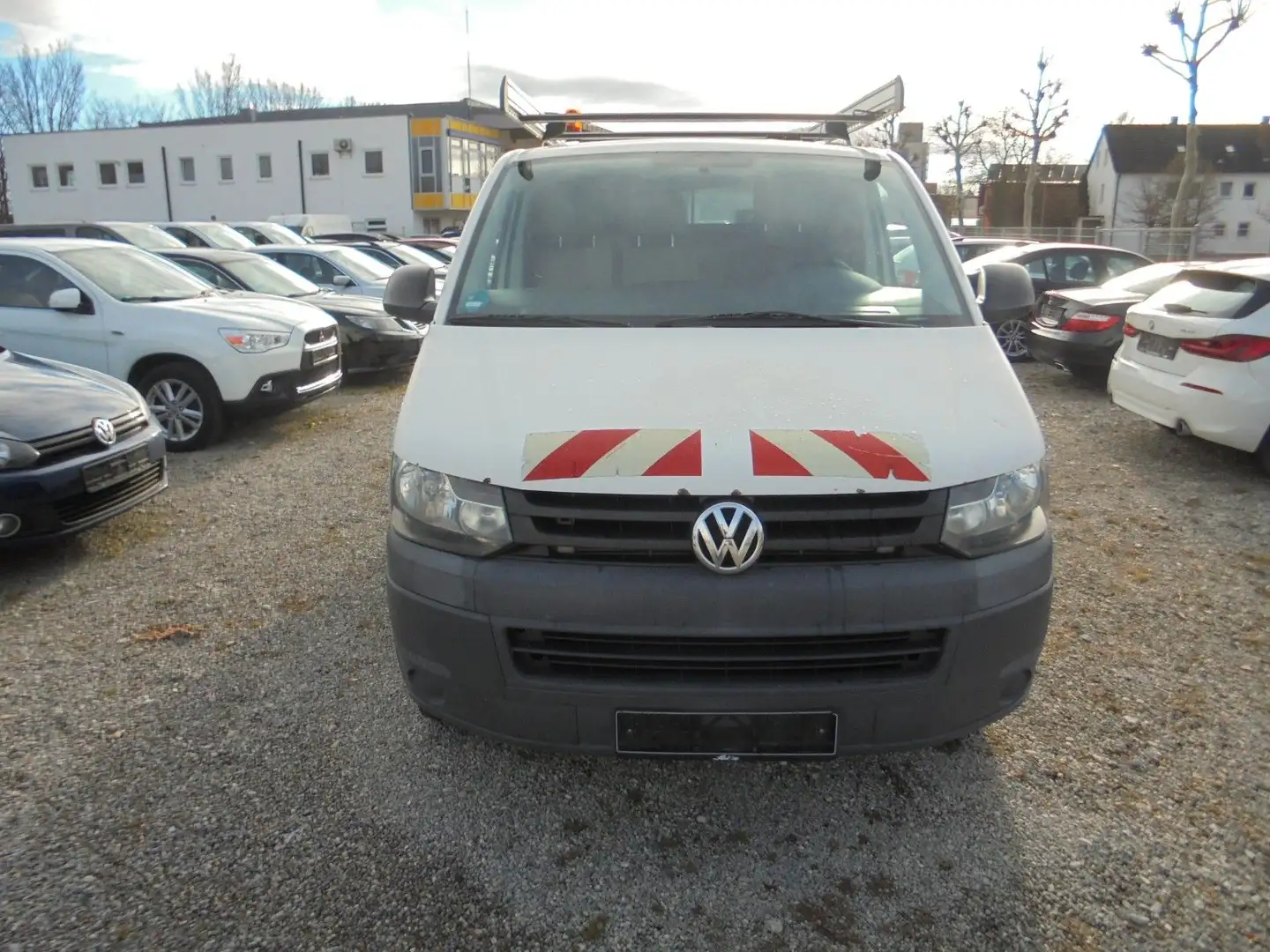 Volkswagen T5 Transporter 2.0 TDI lang ~ 1.Hd ~ Sortimo ~ Weiß - 2