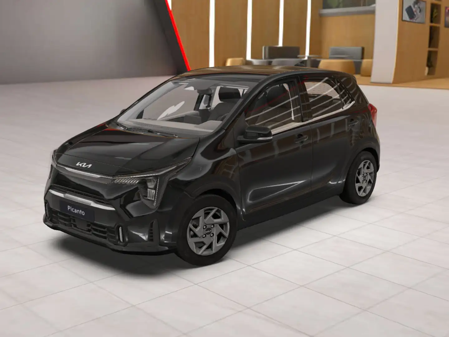 Kia Picanto 1.0 AMT VISION | NAVI | FACELIFT Schwarz - 2