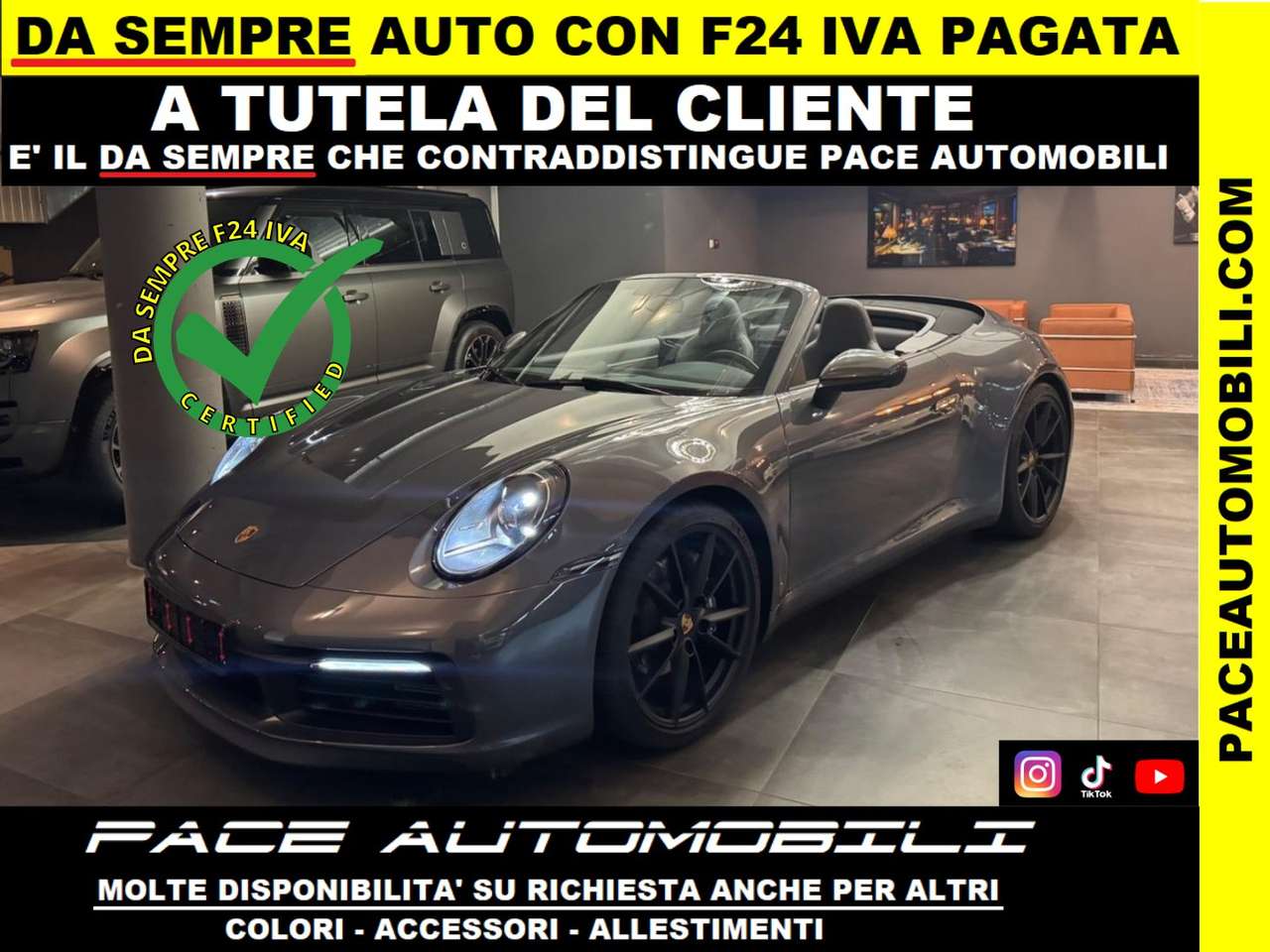 Porsche 992 911 992 CARRERA CABRIO KAMERA SPORT CHRONO PELLE