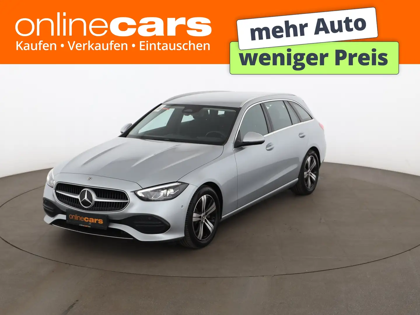 Mercedes-Benz C 200 T d Avantgarde Aut LED AHK NAVI SITZHZG PDC Silber - 1