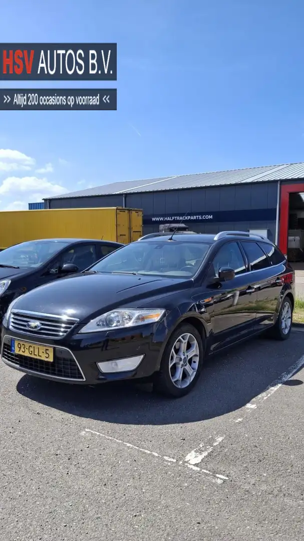 Ford Mondeo Wagon 2.3-16V Ghia automaat LEER org NL Zwart - 1