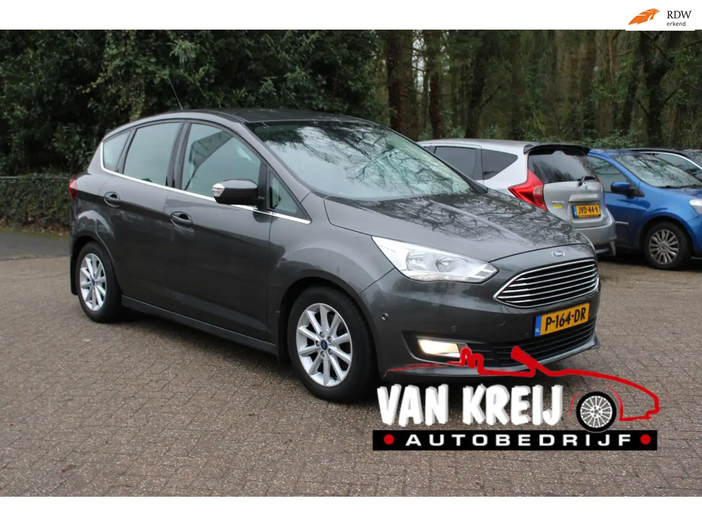 Ford C-Max 1.5 Titanium, Clima,Cruise, Navi, Trekhaak, Pdc Grau - 1