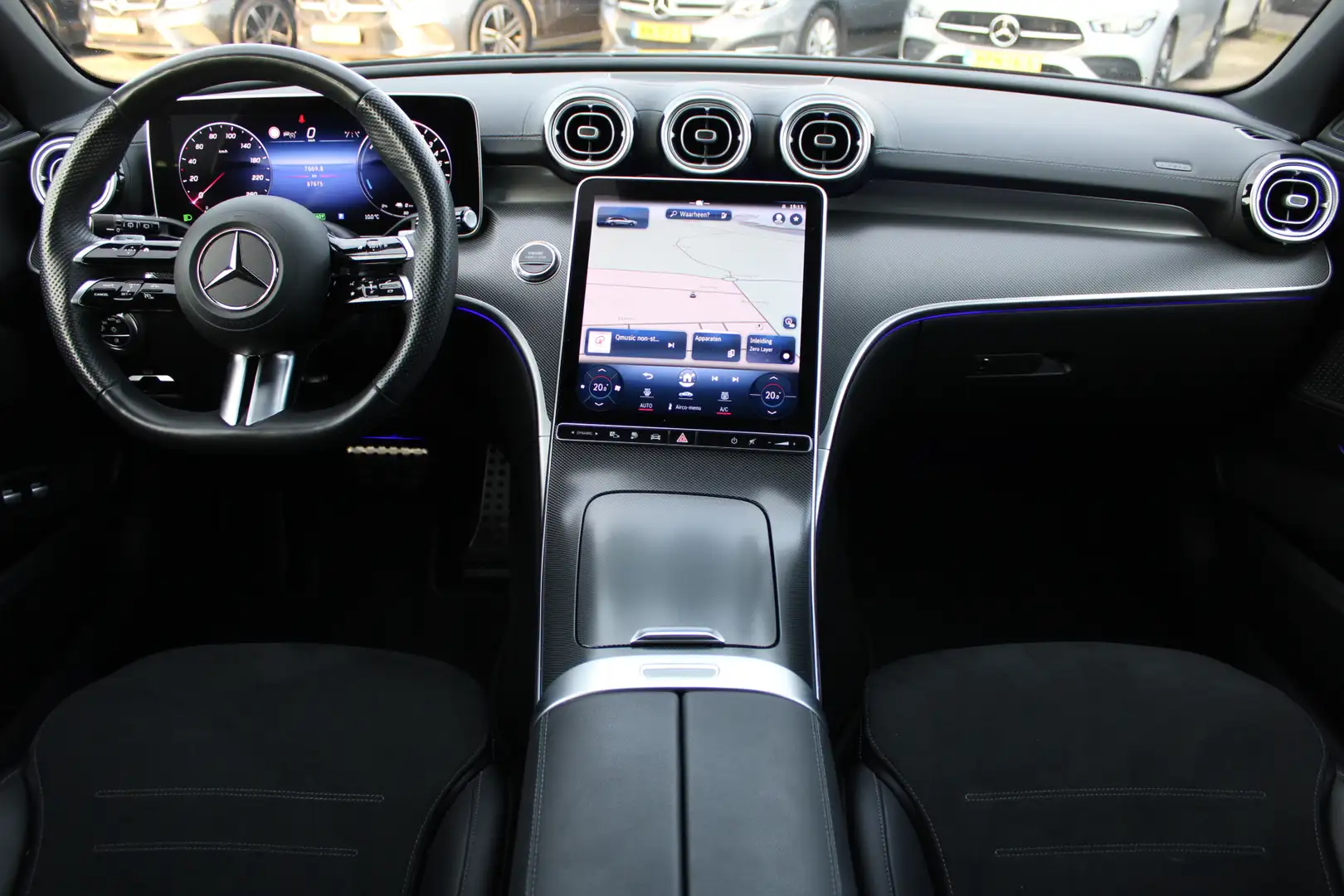 Mercedes-Benz C 300 Estate 300e AMG Line NIGHT PAKKET DISTRONIC SFEER Gris - 2