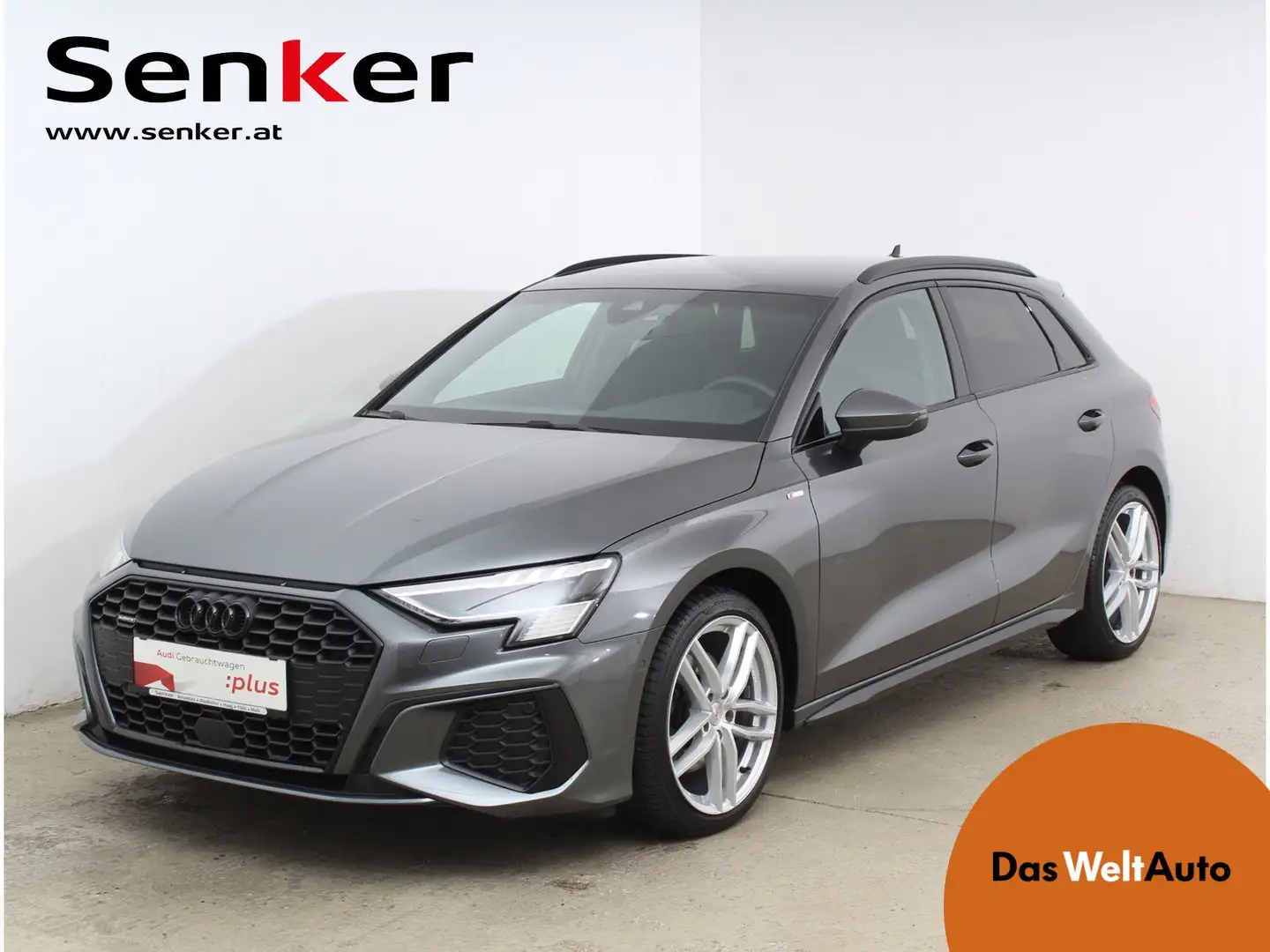 Audi A3 40 TDI quattro S line ext Grijs - 1