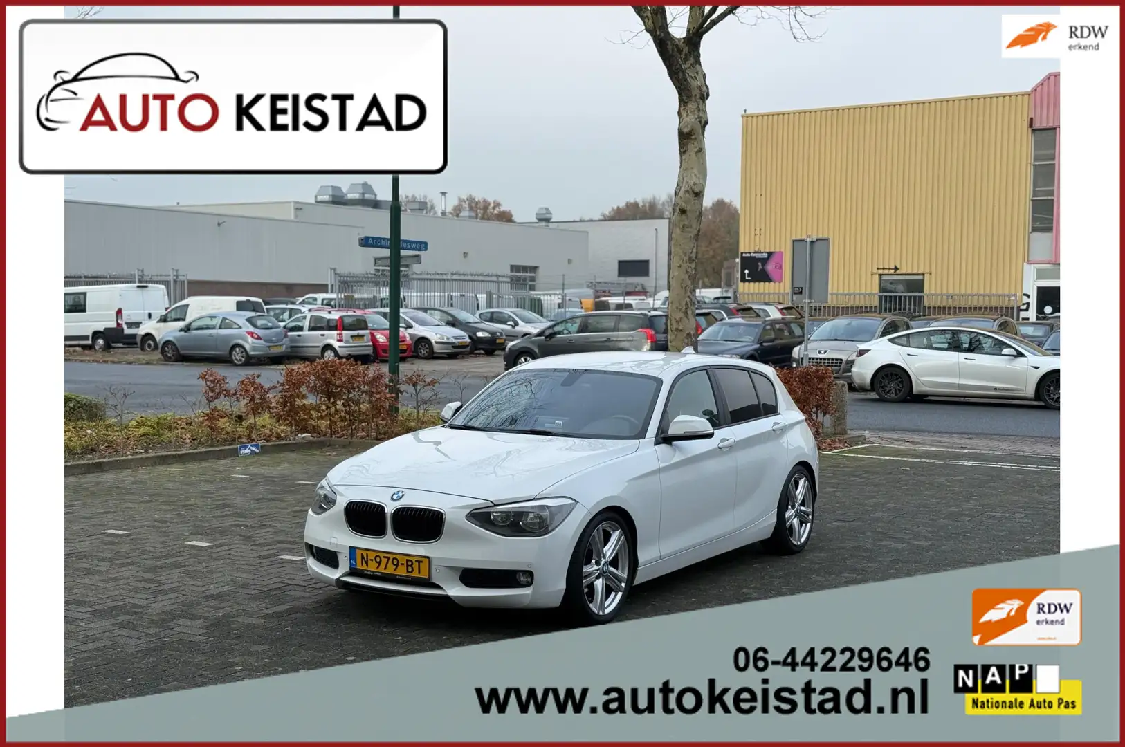 BMW 116 1-serie 116i AUTOMAAT 5-DEURS NAVIGATIE/CLIMA/STOE Blanc - 1