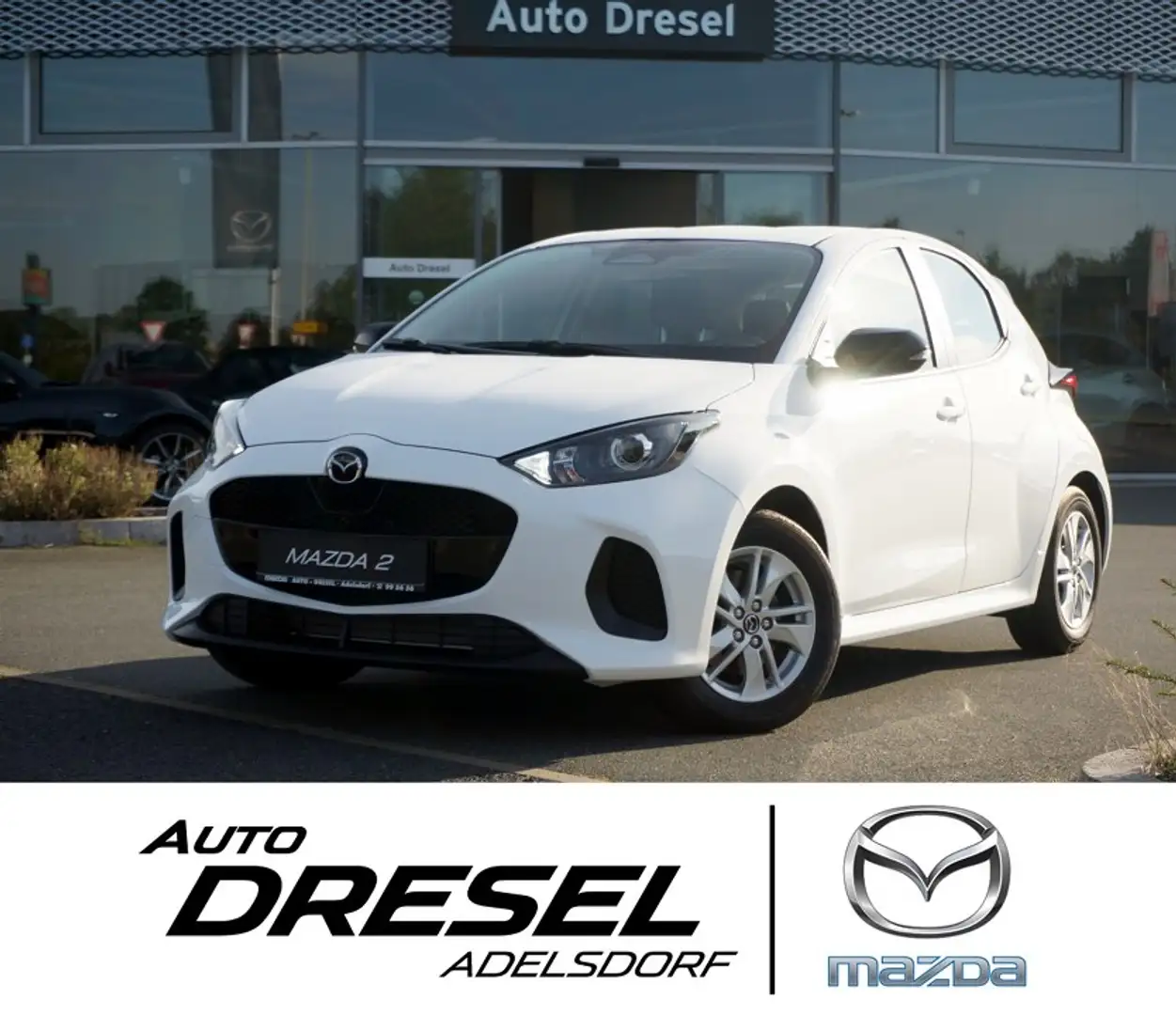 Mazda 2 Hybrid Centreline | Benzin-Hybrid 116 Autom. Centr Weiß - 1