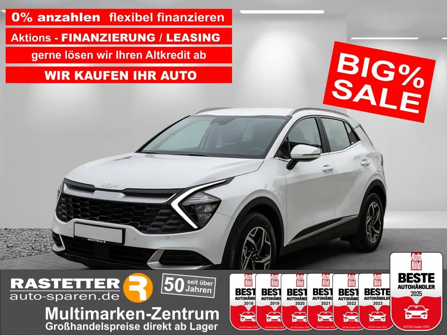 Kia Sportage T-GDI DCT 7Jahre+Navi+virtCP+ACC+Kamera+Sitzhzg+LE Blanc - 1