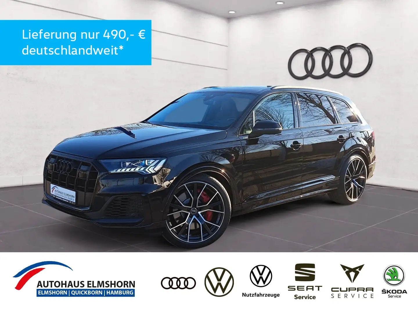 Audi SQ7 comp. plus TFSI quattro tiptr. PANO MATRIX B&O 22 Noir - 1