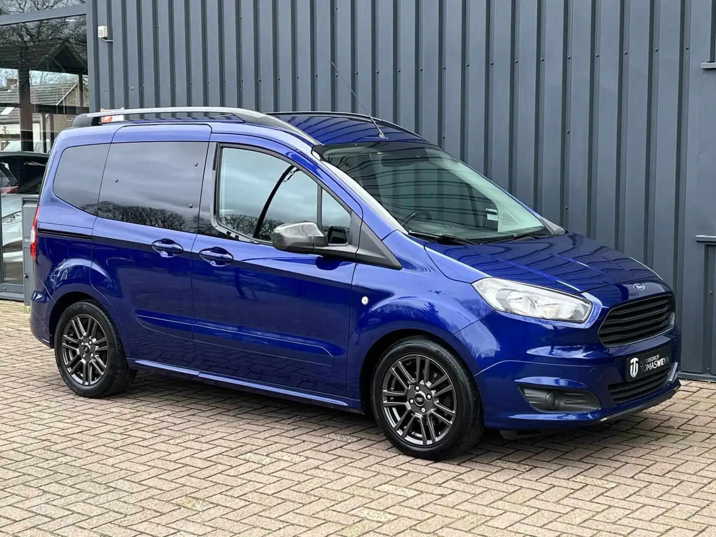 Ford Tourneo Courier 1.0 Titanium NAVIGATIE!/CLIMA!/UNIEK!/ Blauw - 2