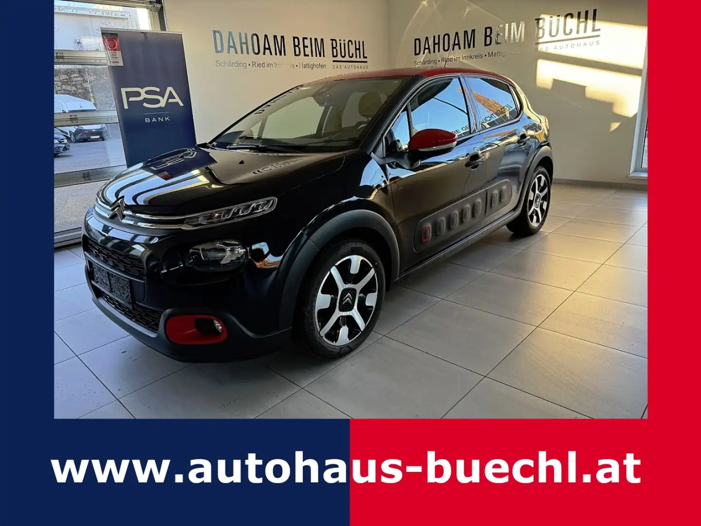Citroen C3 PureTech 110 S&S 6-Gang-Manuell Shine Schwarz - 1