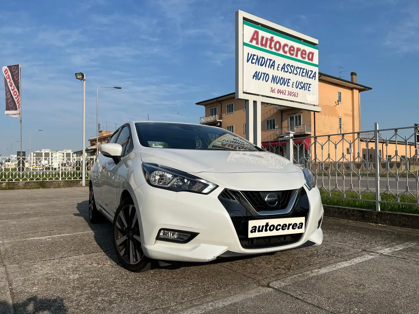 Nissan Micra 1.000 ACENTA - TAGL. NISSAN - NEO PATENTATI Bianco - 1
