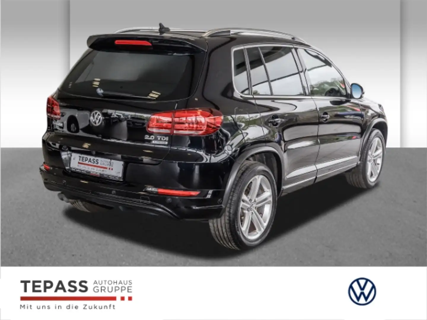 Volkswagen Tiguan 2.0 TDI Sport & Style R-LINE XENON NAVI SHZ Fekete - 2