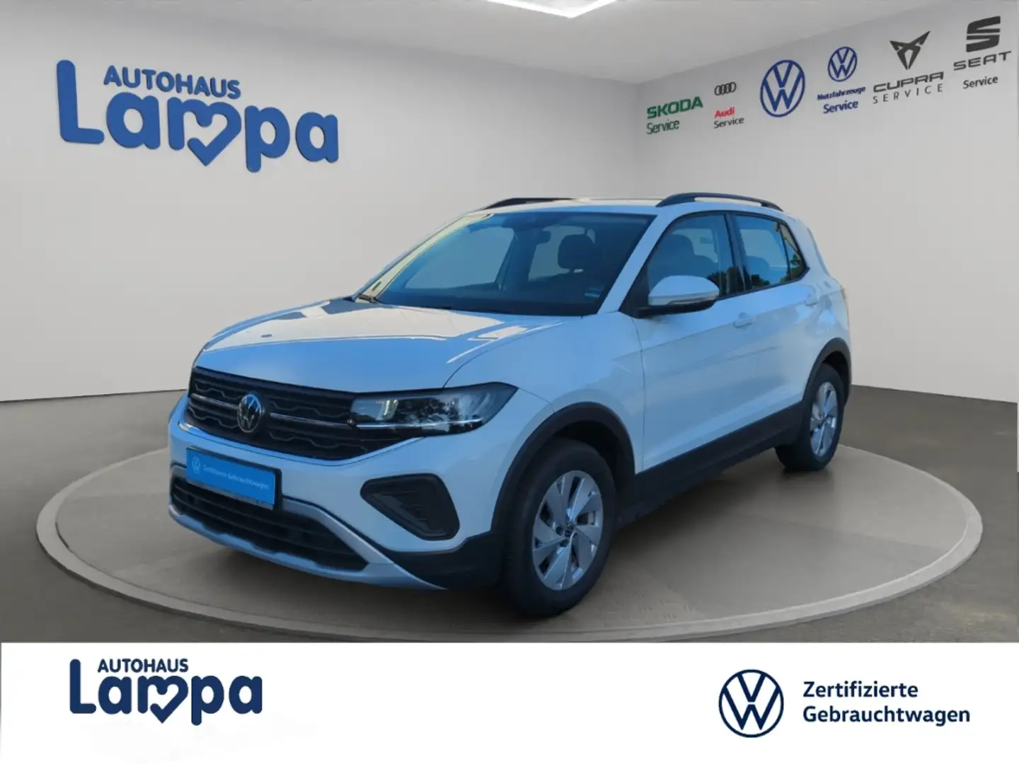 Volkswagen T-Cross Life 1.0 TSI  ACC, IQ.DRIVE, NAVI, PDC, SHZ Weiß - 1