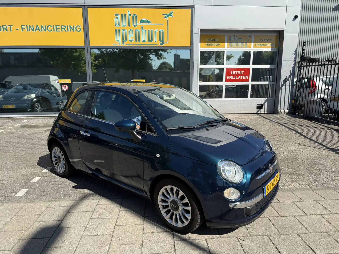 Fiat 500 0.9 TwinAir Turbo Lounge * Panoramadak * Airco * N Blauw - 2