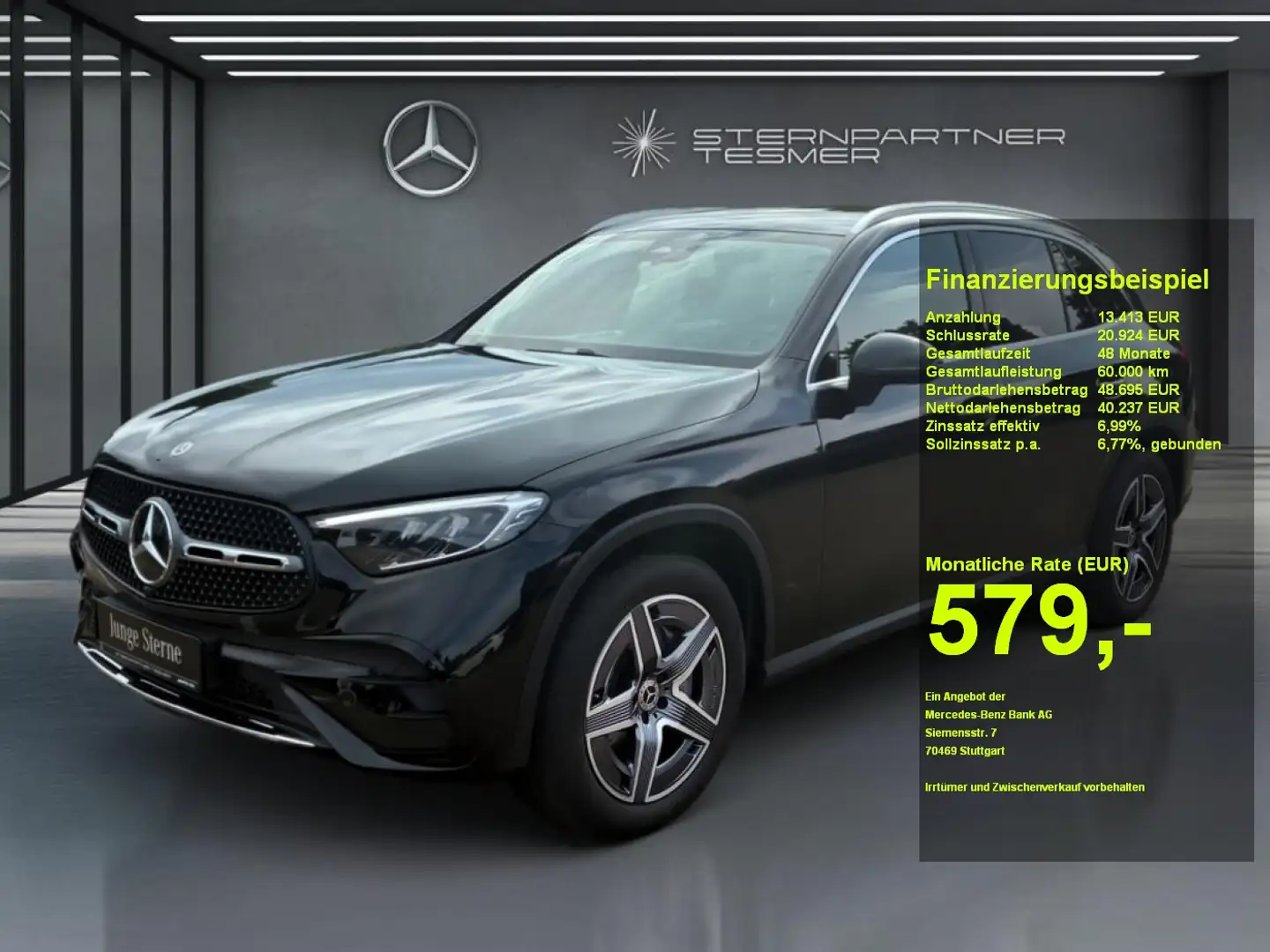 Mercedes-Benz GLC 300 d 4M AMG/Distr./RFK/MBUX/Mem.P/Ambi-Plus Nero - 1