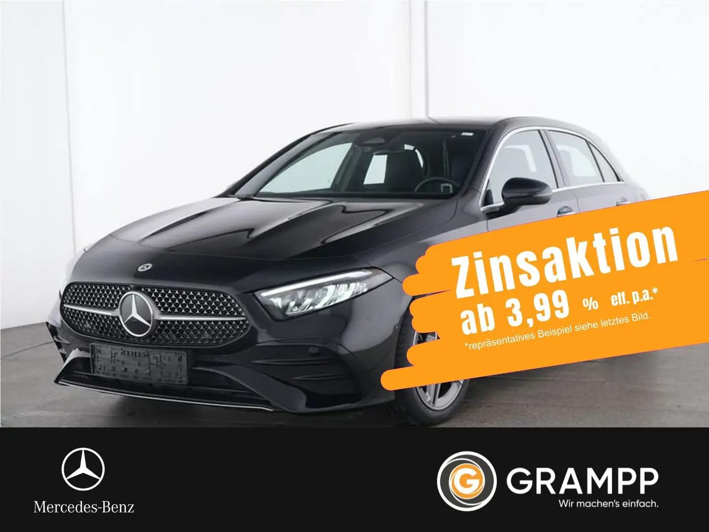 Mercedes-Benz A 200 d AMG-Line Plus Panorama/Keyless/Winter-P Schwarz - 1