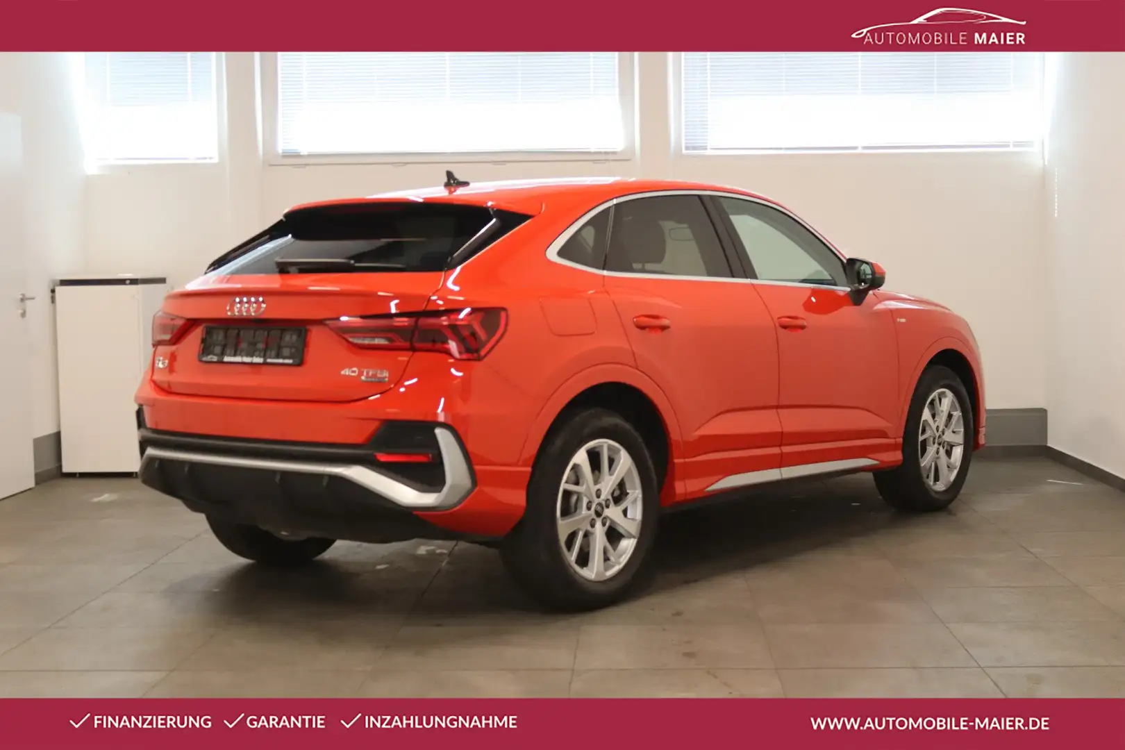 Audi Q3 Sportback 40 TFSI qu. S line-NAV-LED-360°-AHK Rot - 2