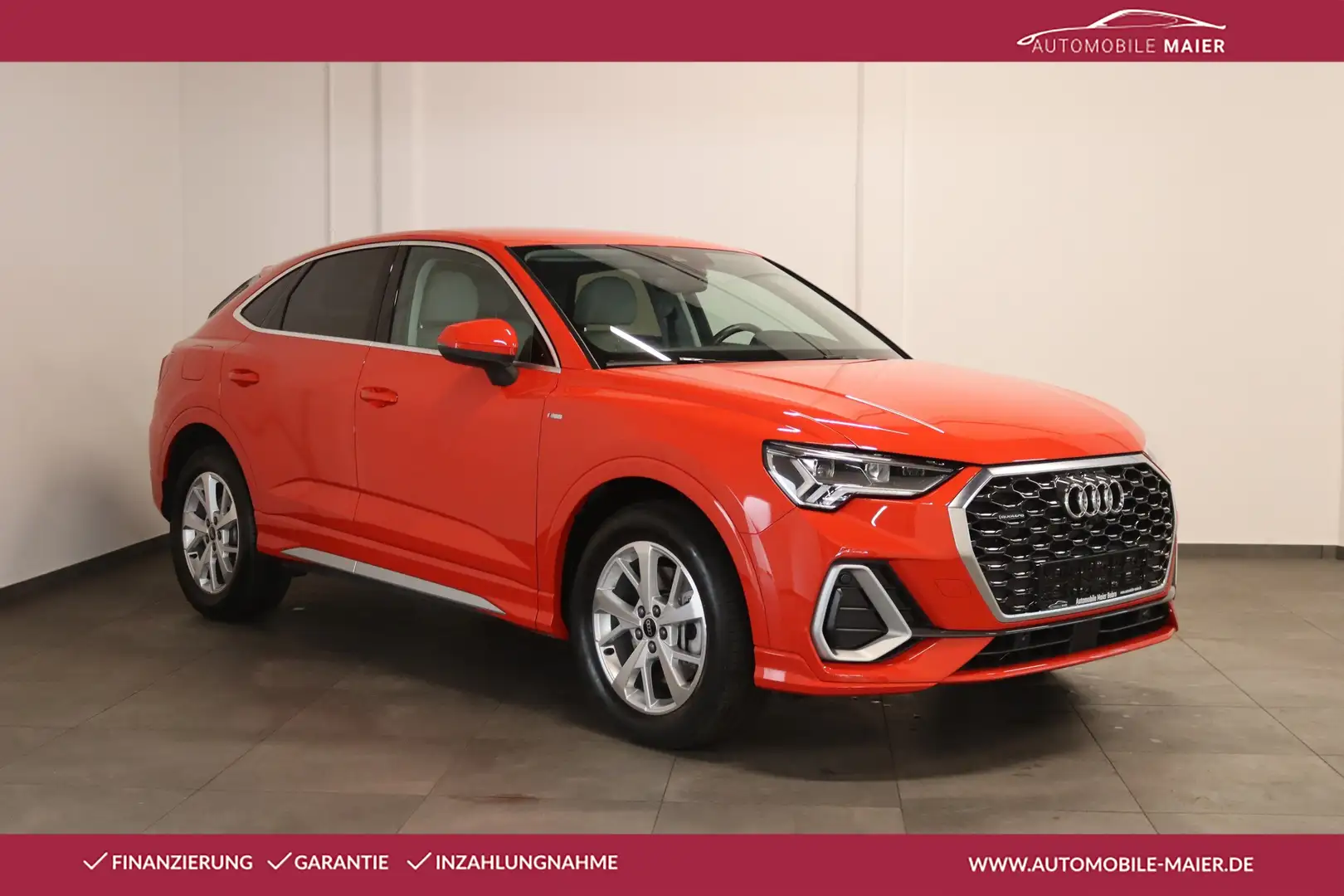 Audi Q3 Sportback 40 TFSI qu. S line-NAV-LED-360°-AHK Rot - 1