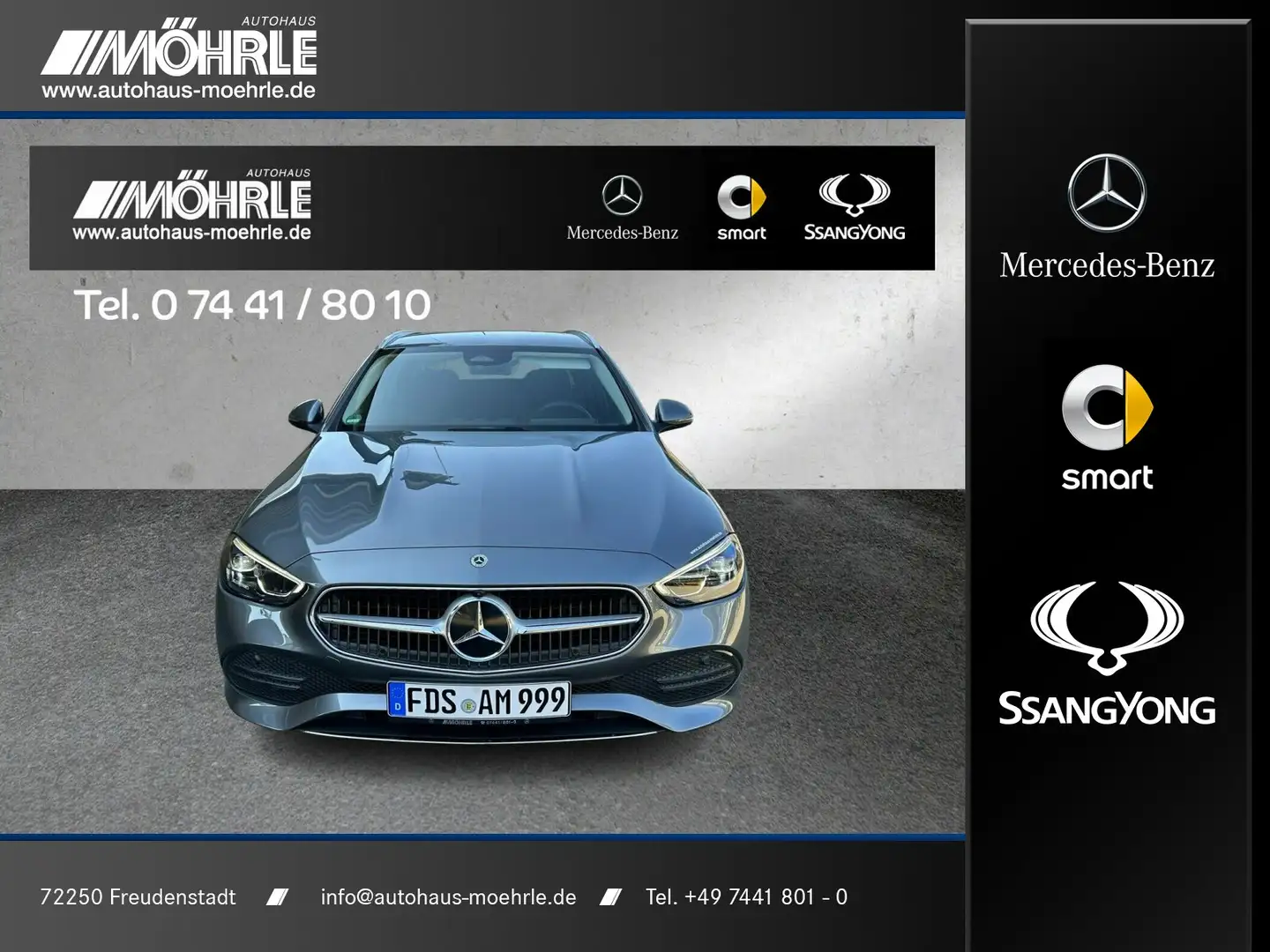 Mercedes-Benz C 200 C 200 T-Modell Avantgarde 360° Kamera LED Navi Gris - 1