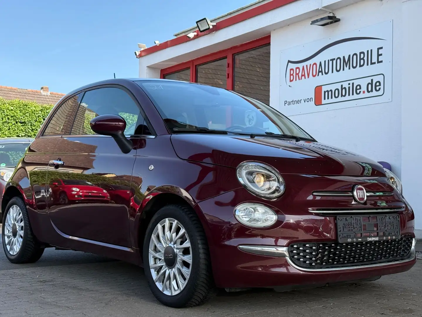 Fiat 500 /NAVI/LEDER/PANORAMA/PDC Rood - 1