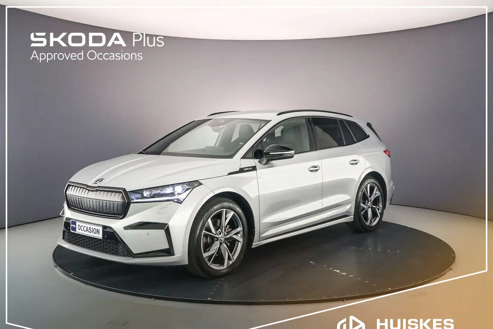 Skoda Enyaq iV 60 Sportline 180pk Automaat Adaptive cruise con Grijs - 1