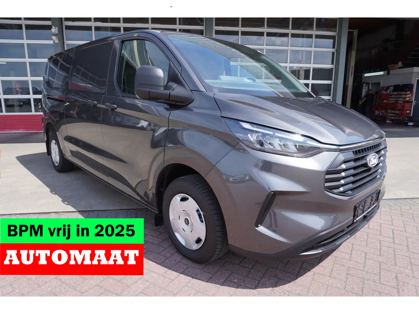 Ford Transit Custom 320L 2.0 TDCI 170PK L2H1 Trend Automaat Schuifdeur Grijs - 1