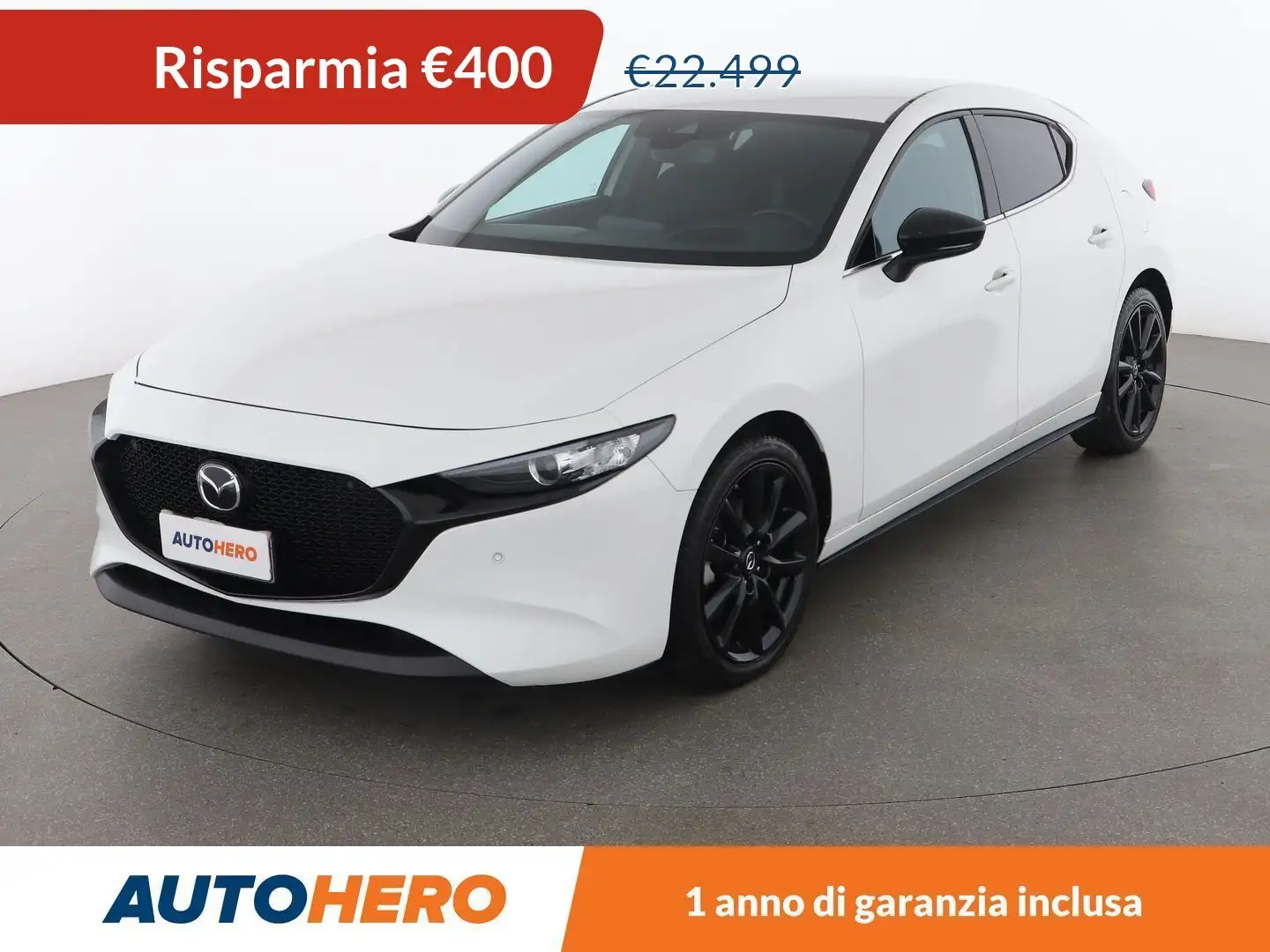 Mazda 3 2.0 Skyactiv-G Mild-Hybrid Homura MHEV Bianco - 1