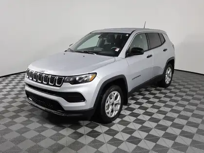 Silver 2025 Jeep Compass SUV / Crossover Four-Wheel Drive 8-Speed Automatic
