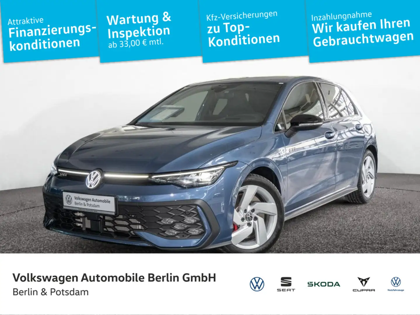 Volkswagen Golf GTI Golf VIII GTI 2.0 TSI 5J-Garantie Facelift AHK Blau - 1