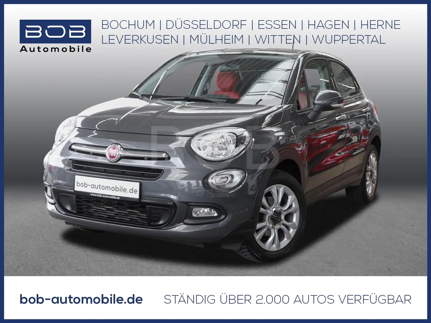 Fiat 500X 1.4 Pop Star AT SHZ PDC KLIMA BT USB LM Grau - 1